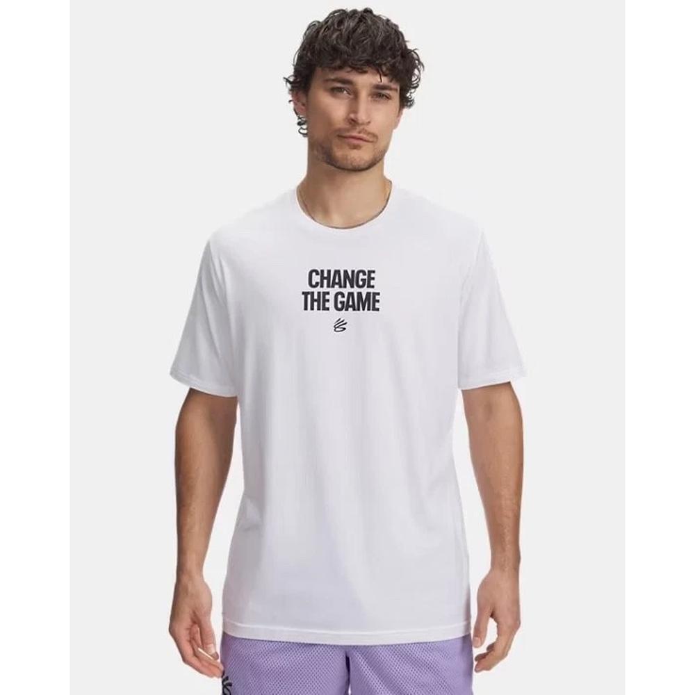 Rare New Under Armour Nba Curry Change The Game White Shirt Large Ua